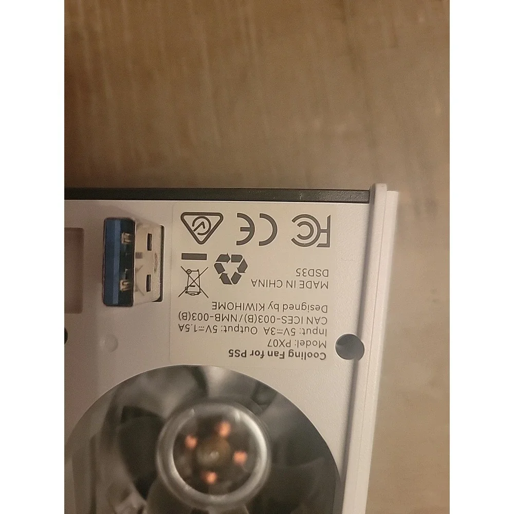 NEWDERY Cooling Fan for PS5 Larger Fan Quiet Cooler With Auto Speed 9-Blades